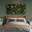 Moosbild Gigant Wild Hydrangea 150 x 75 cm auf Holzfaserplatte anthrazit - 1