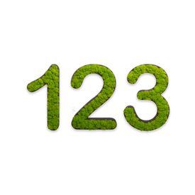 Zahlen mit Islandmoos