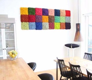 Moos Wandverkleidung - Amalia - 25 x 25 cm - Apfelgrün - 12