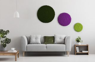 Moos ´Circle´ 3er Set „Purple Garden“ mit Islandmoos - 1