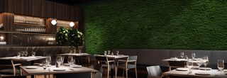 Meadow Moospaneel an der Wand montiert
